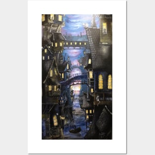 Medieval Water City Posters and Art